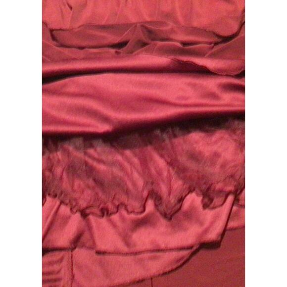 Speechless Juniors Burgundy A-Line Full Mini Skirt Size 15 Flared Hem - Picture 4 of 4